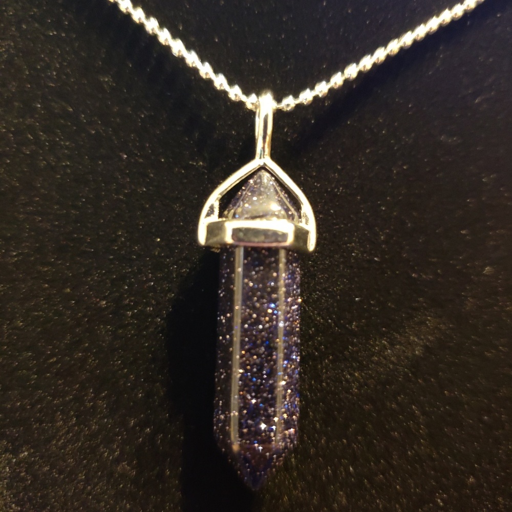 Blue Sands crystal necklace